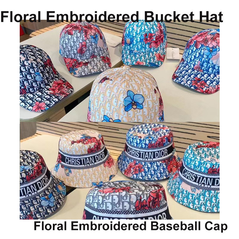 

Fashion Designer Floral Embroidery Men's Ladies Casual Hat for Dior Outdoor Sports Sunscreen Baseball Cap, 3#