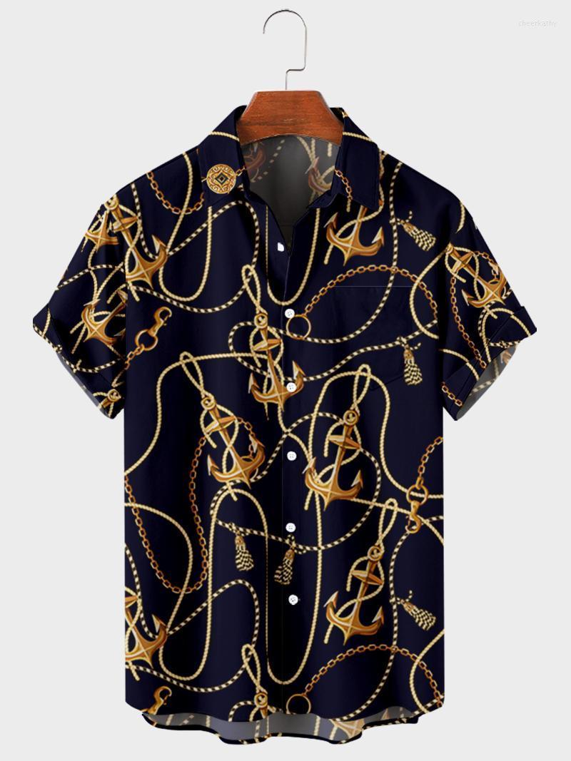 

Men's Casual Shirts Men's Shirt Y2k Hombre Print Short-sleeved Street Hawaii Beach Vintage Harajuku ShirtMen's Chee22, 4b a606
