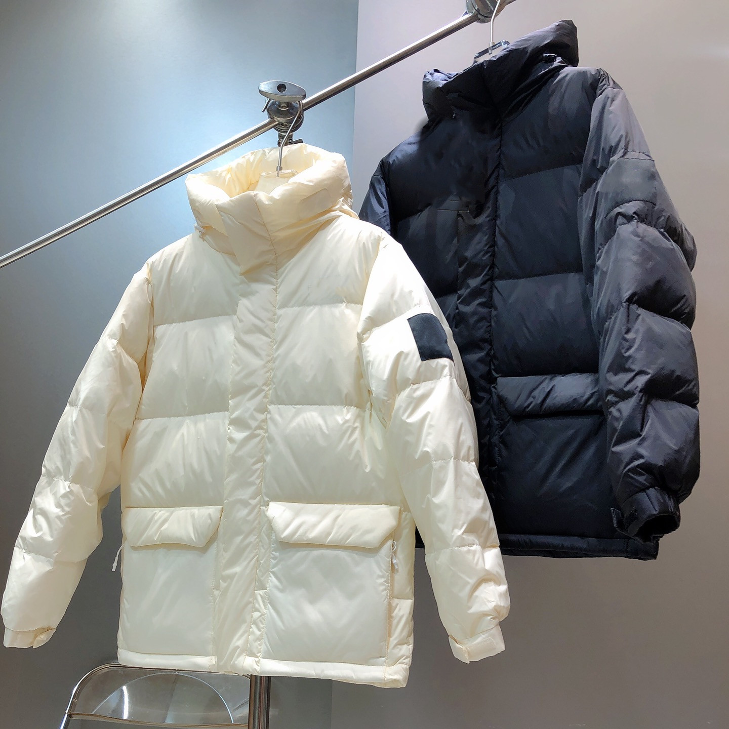 

Men' North White Duck Down Jacket Warm Hooded Thick Puffer Jacket Coat Male Casual High Quality Overcoat Thermal Winter Parka Men 250213, Black(only color black)