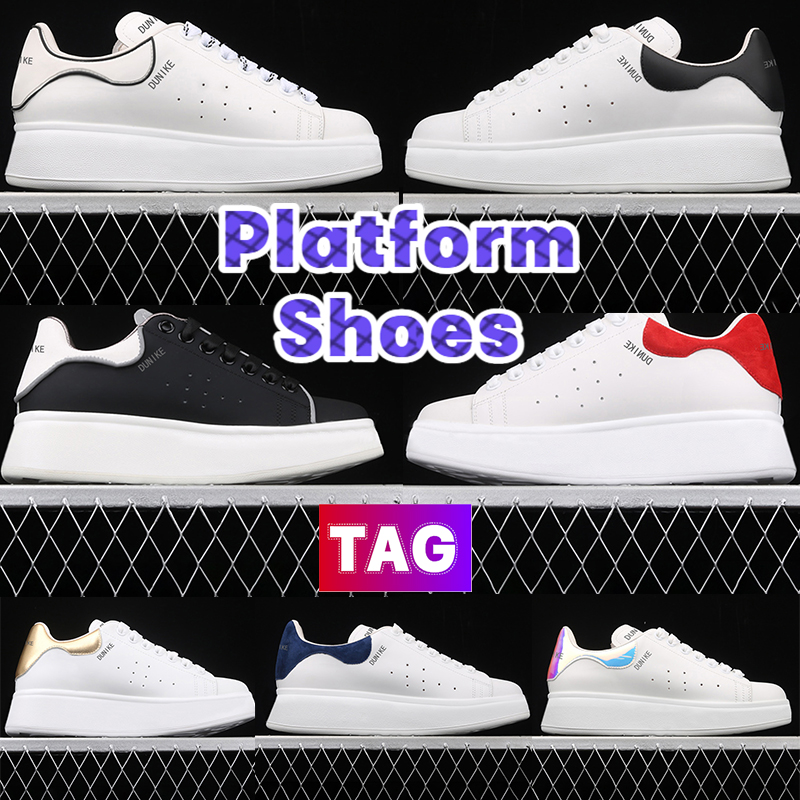 

Designer Platform shoes Casual Shoes Triple white black trim Velvet red leather light gold Men sneakers Shock Pink Deep royal blue Metallic silver Women Trainers, #30- shoes box