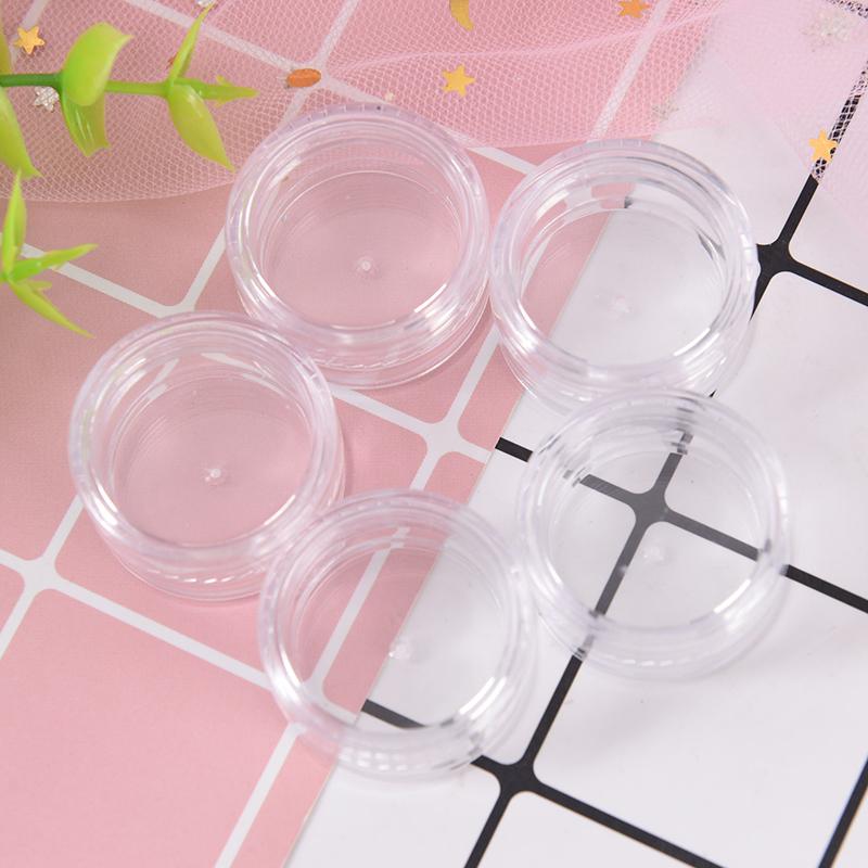 

Storage Bottles & Jars 5pcs 5g Empty Cosmetic Refillable Mix Color Small Plastic Eyeshadow Makeup Face Cream Jar Pot Container Bottle