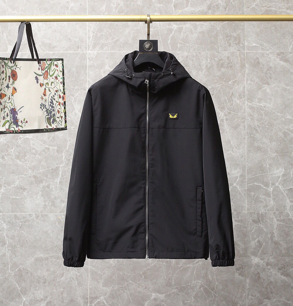 2022 Spring and Autumn fashion brand mens jackets straight version casual jacket high quality windproof material men luxury zipper designer jacke
