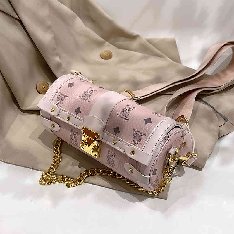 

Ladies Fashion Luxury Brand Tide Bag Wholesale This Year's Popular Small Women's 2022 New Versatile Messenger Chain Cylinder, Sky blue