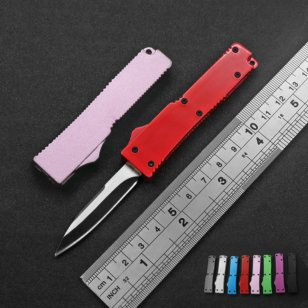 

8 Portable MINI Automatic Knife 400 Blade Zinc-Al Alloy Handle EDC Unboxing Express Tools