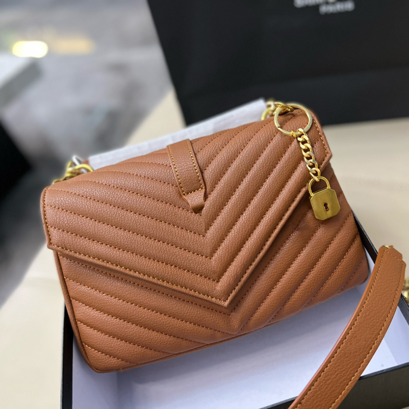 

Designer Luxury YYSL Bags For Womens Handbags Crossbody Purses YSLitys large Capacity Versatile The Tote Bag Loulou Multicolour Fashion Leather Wallet EAYF, Box