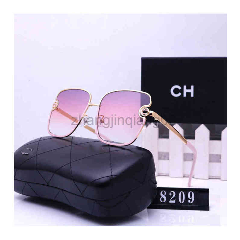 Designer Channel Lunettes de soleil Lunettes Cycle Luxueux Marques de mode Femme Mens Vintage Baseball Sport Shield Lunettes carrées sans monture