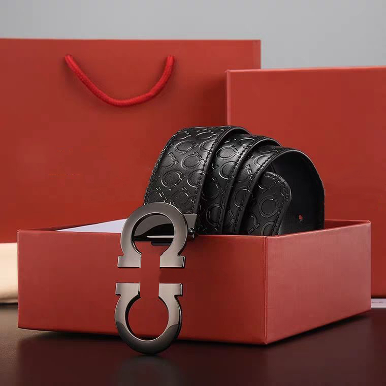 

Men Designers Belts Womens Mens Fashion casual business metal buckle leather belt width 3.5cm, Multi