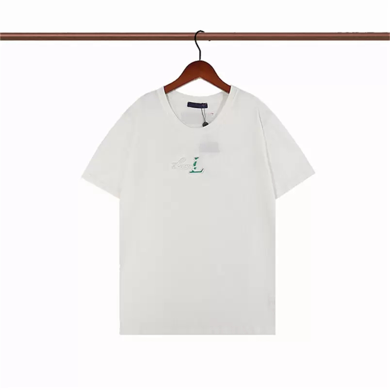 

Mens fashion t shirts Designers Clothing black white tees cotton round neck European and American Summer Short Sleeve wholesale causal Clothes Simple Streetwear, 01