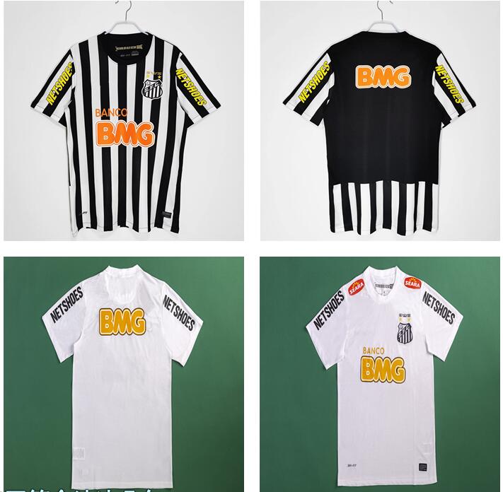

1912 2011 2012 2013 Santos retro soccer jersey 11 12 13 NEYMAR JR Ganso Elano Borges Felipe Anderson vintage classic football shirts jersey, 11/12 home