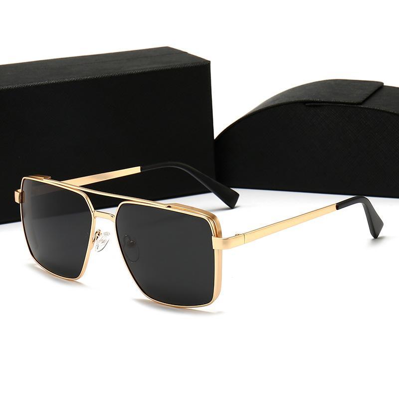 Lunettes de soleil Fashion Mens Designer Summer Men Femmes Sun Glasses Goggle Unisexe Eyewear avec boîte 5 couleurs haute qualité