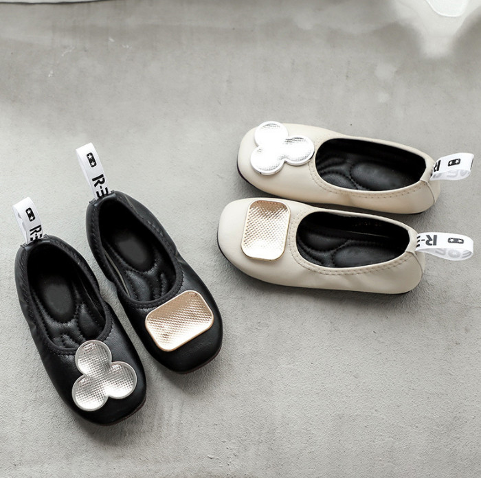 

Adorable Girls geometric flat shoes 2022 Spring kids ABprincess shoes children soft non-slip Doug shoe A8153, Shoes box