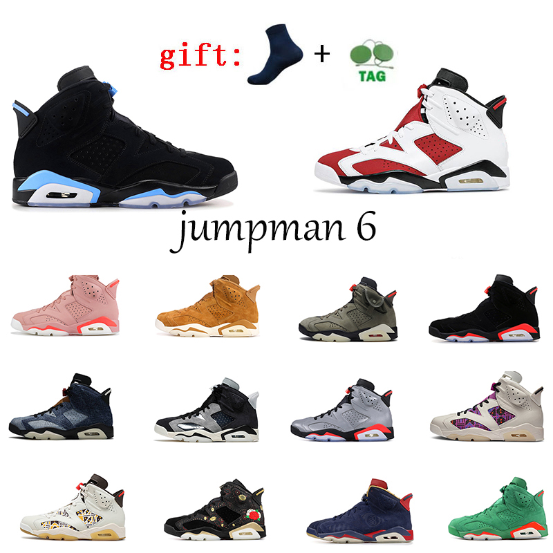 

Midnight Navy Hare Red Oreo Jumpman 6s Mens Basketball Shoes Jorden 6 British Khaki UNC Jumpman Carmine DMP Black Infrared Trainers Sneakers size 36-47, Item#15