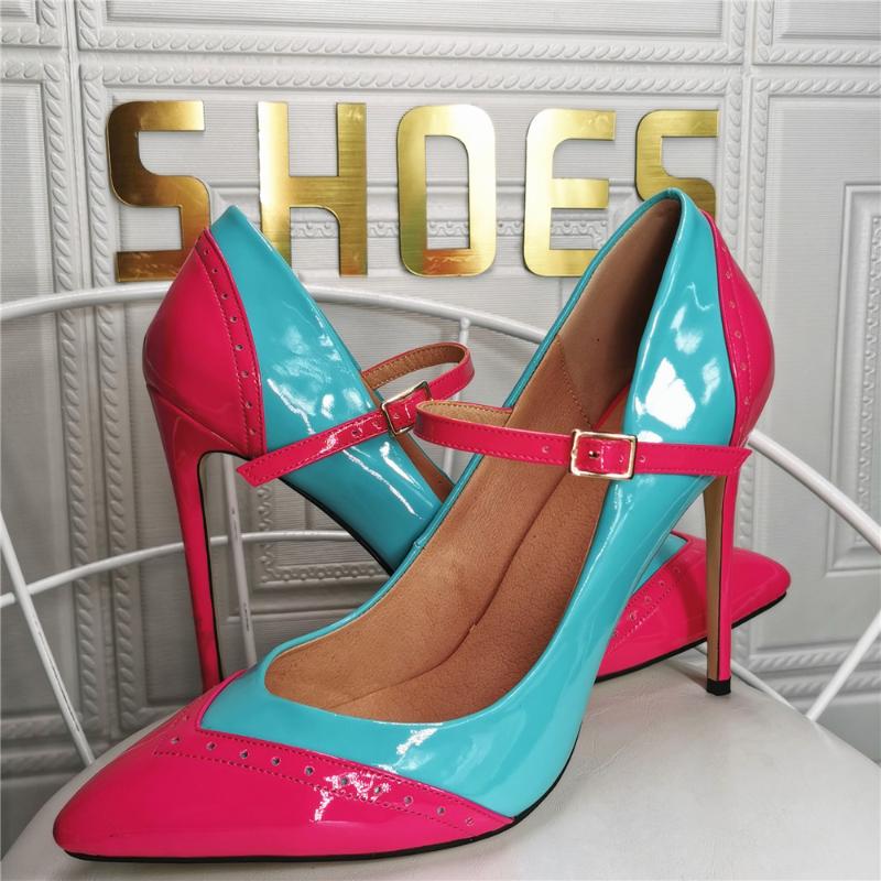 

Dress Shoes High Heels Women Pumps Elegant Heeled Sexy Pointed Patent Leather Fashionable Temperament Shallow Mouth Single 2022