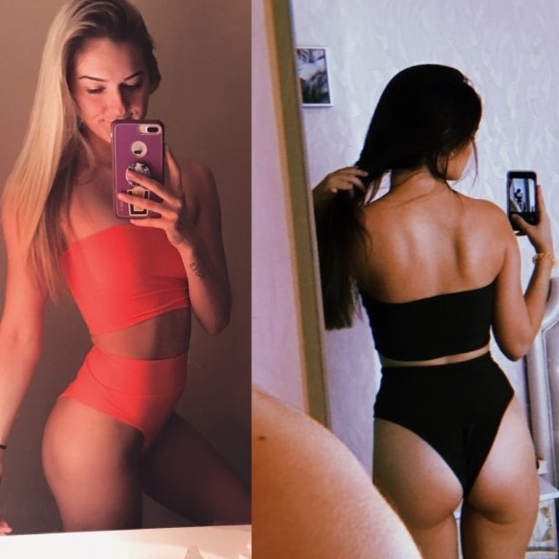 

Sexy Women High Waist Swimsuit Bikini Bandeau Thong Plus Size Swim Wear For Women Biquinis Swimming Suit Bathing Biquini Y200319, V1.0-black