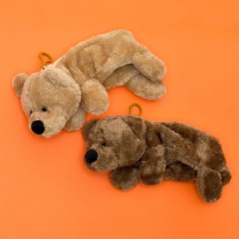 

Cosmetic Bags & Cases Plush Bear Bag Creative Pen Case Large Capacity Cute Girl Cartoon Soft Receive 01-RC-kawjxxCosmetic