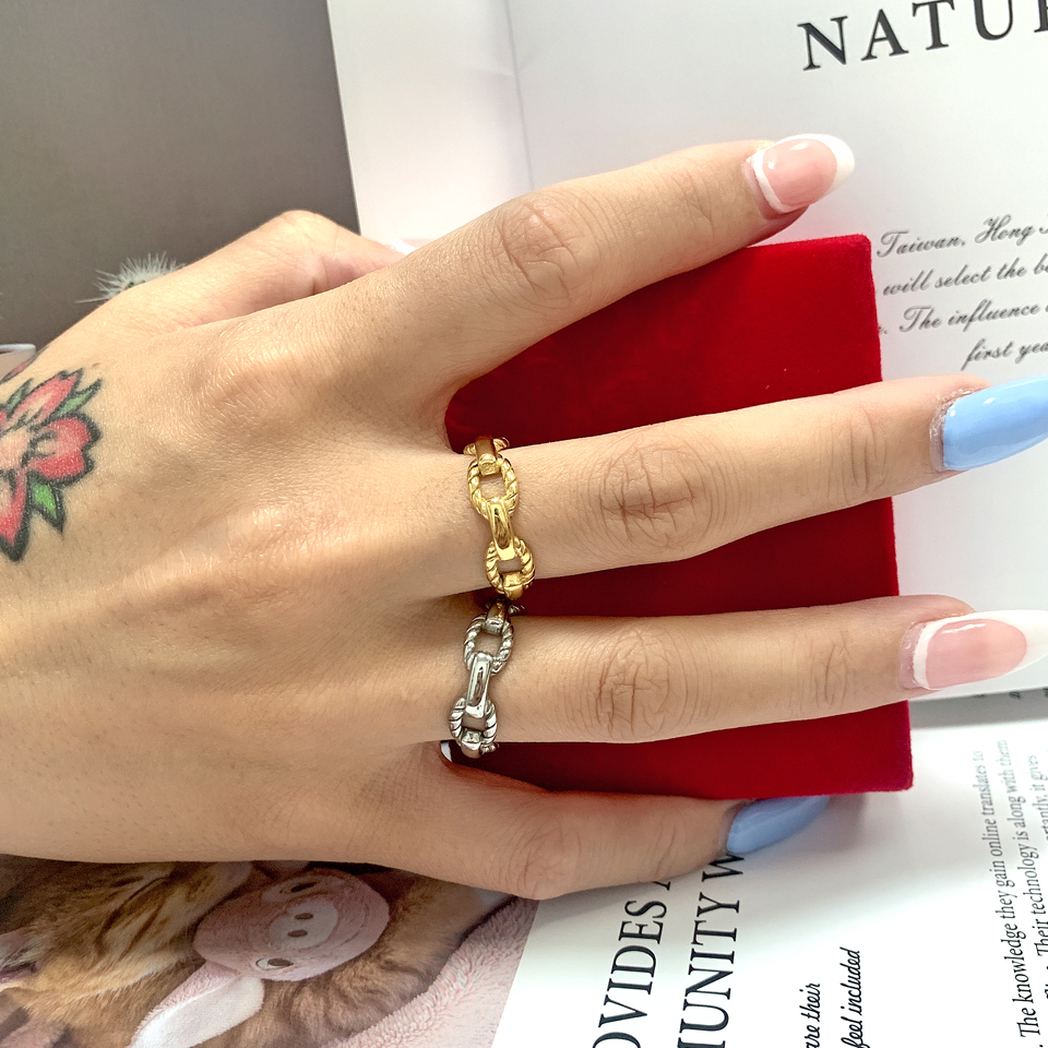 

New High Quality Chrome Ring Stainless Steel Rings Classic Jewelry Men And Women Couple Rings Modern Style Band Accessories With Jewelry Pouches Wholesale