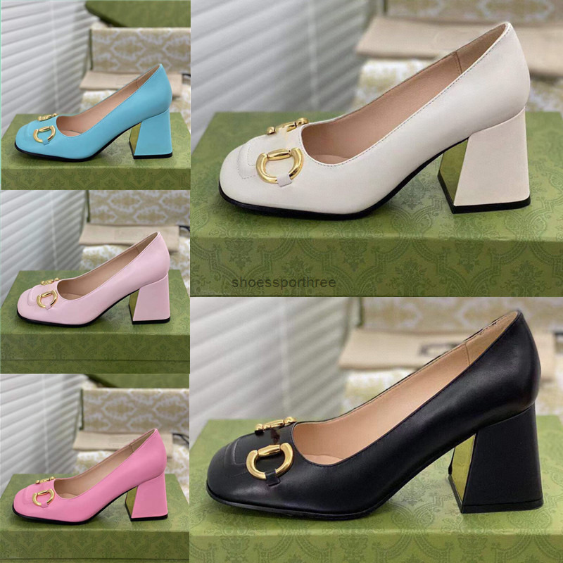 

Designer Womens High Heels guccie Dress Shoes Ballet Sandals Classic Luxury Yoga Black White Rivet Pointed Toe Flat Leather Rubber Casual Wedding, Box