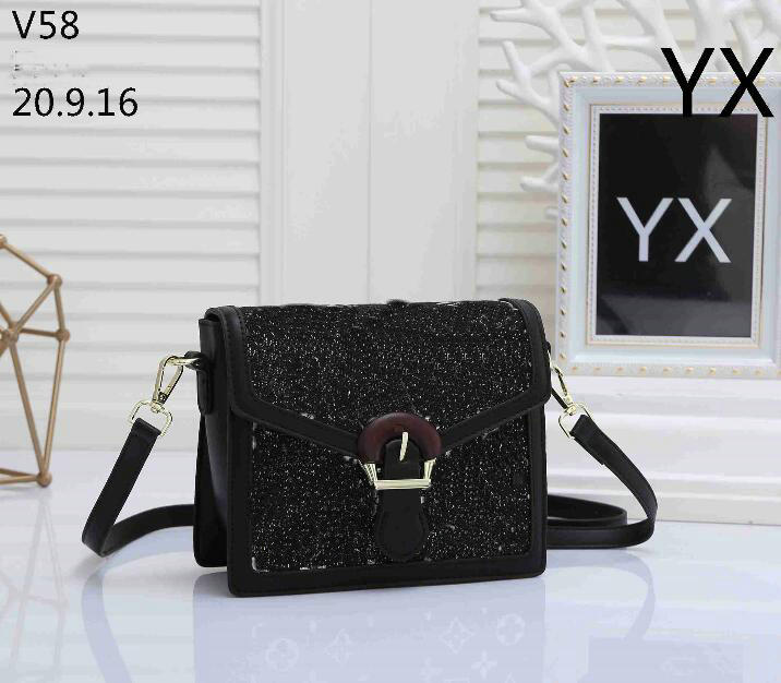 

Women Shoulder Bags Classic Leather Heart Style Crossbody Purse Wallet Velvet Woman Handbag Tote Designers Bag Messenger Handbags V58#, Blue