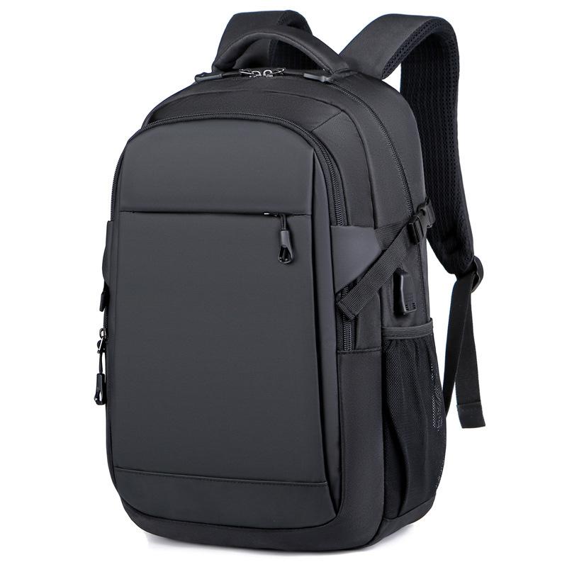 

Backpack Large-Capacity Travel Business Student Fashion Cool Laptop Nylon Black Waterproof School Bag, Beige
