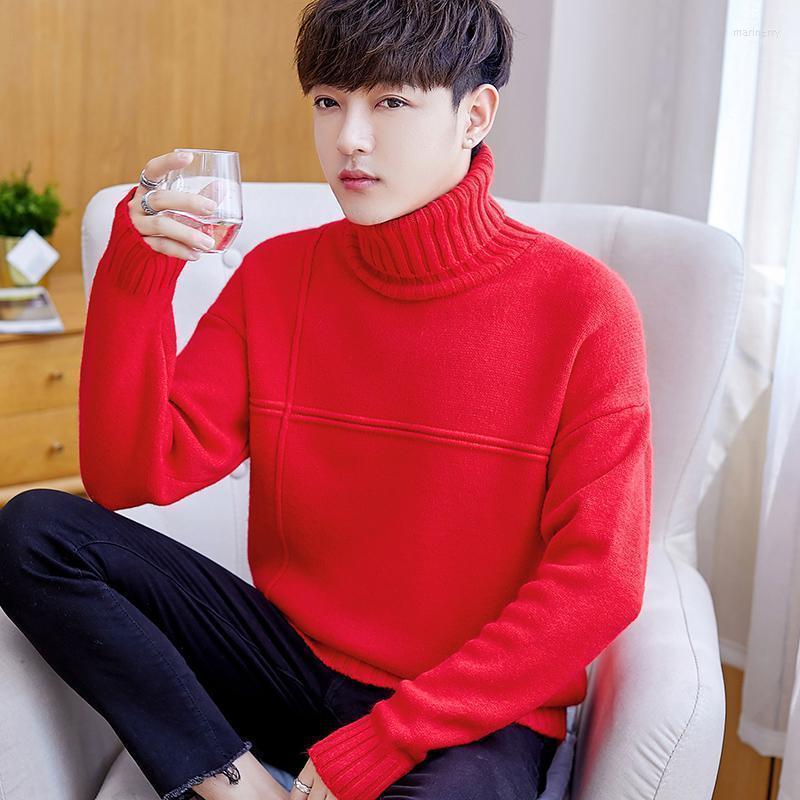 

Men's Sweaters Winter Thick Warm Cashmere Sweater Men Turtleneck Mens Slim Fit Pullover Classic Blend Wool Knitwear Pull Homme Mari22, Black turtleneck men