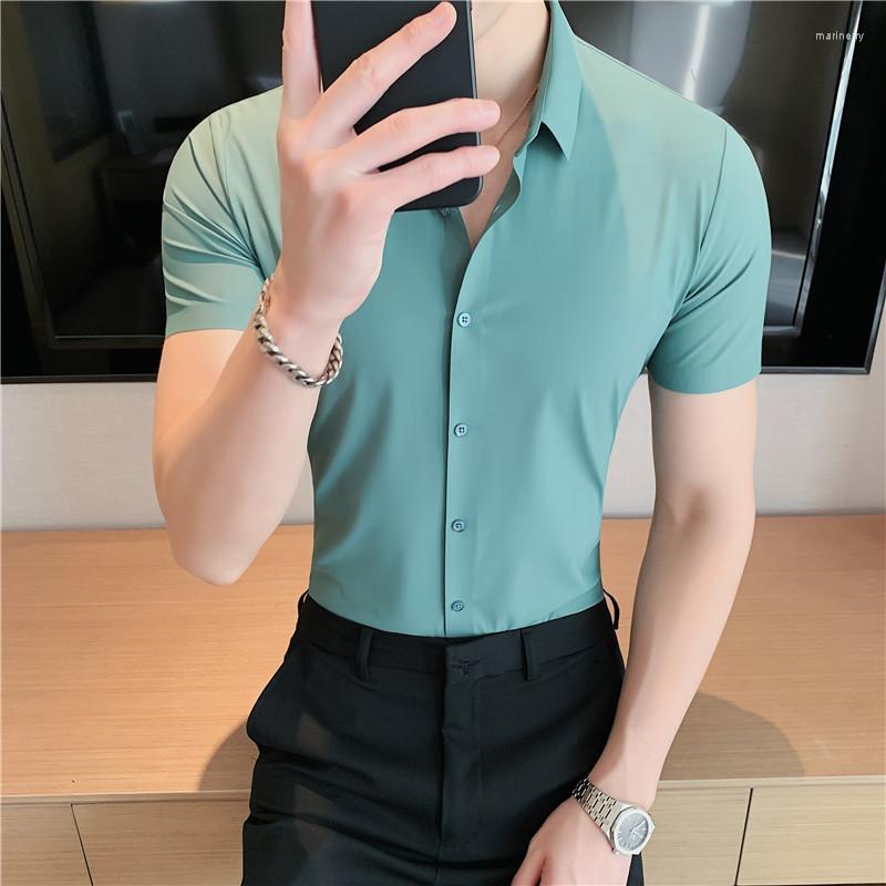 

Men's Sweaters T-Shirt Men's Half Cardigan High Quality Fashion Short Sleeve Single Breasted Summer Six ColorsMen's Mari22, Black