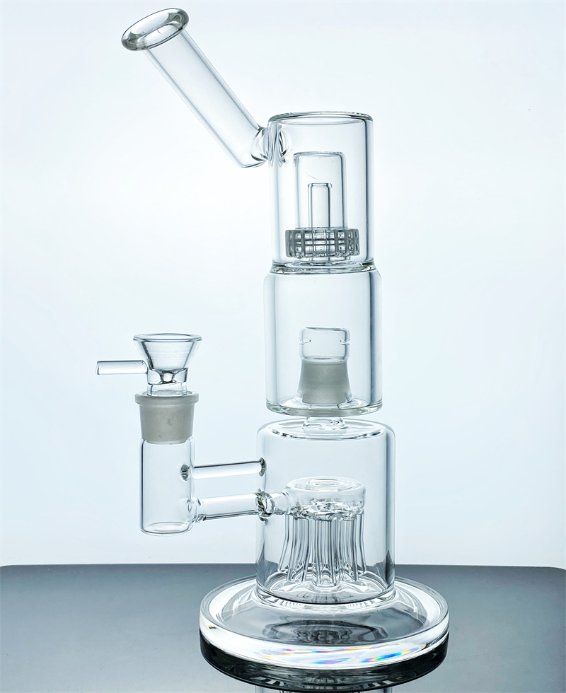 

Brand new volcano smoke vaporizer bong glass tube with base hookah bubbler 1 birdcage perc 18mm connector