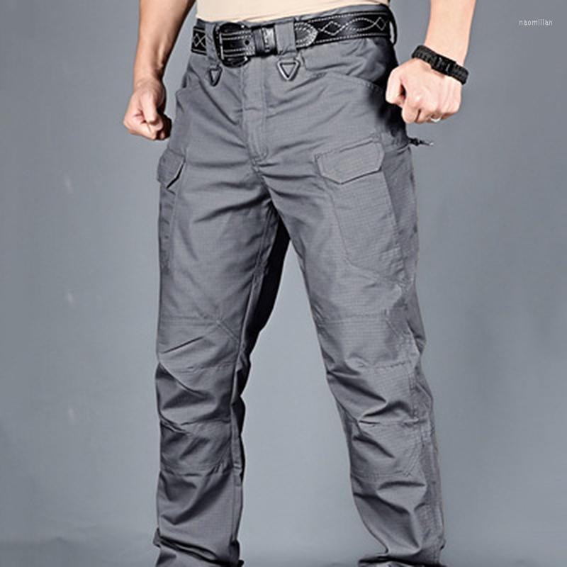 

Men's Pants Men's Lightweight Tactical Breathable Casual Army Military Long Trousers Male Waterproof Quick Dry Cargo PantsMen's Naom22, Grey