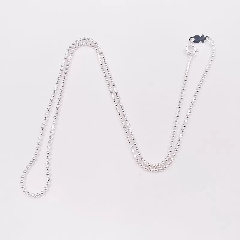 

Authentic 925 Sterling Silver necklace Gargantilla Chain De Plata Men Women Necklaces Fits European bear Jewelry Style Gift 111900110