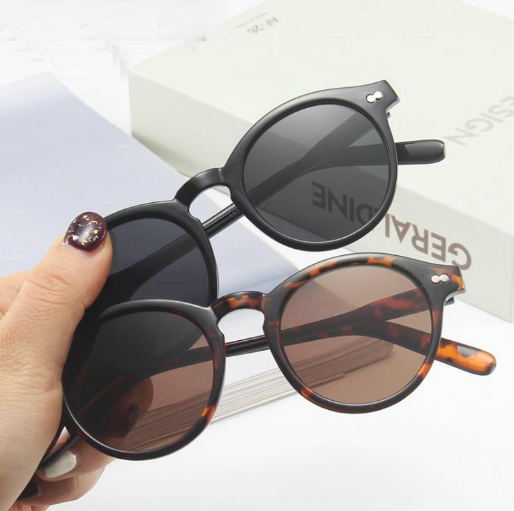 

Sunglasses Woman Men Retro Women Round Vintage Oval Sun Glasses For Luxury Designer Gafas De Sol, White;black