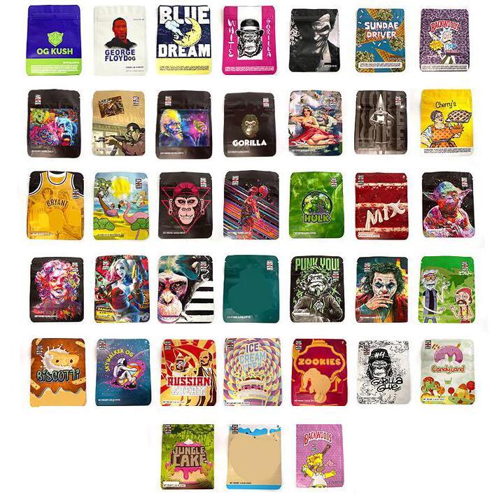 

3.5g Bag boyz Ice Cream wedding cake Edibles Packaging Bags gorilla glue jungle gummies Mylar bagboyz spour resealable Child proof lock package