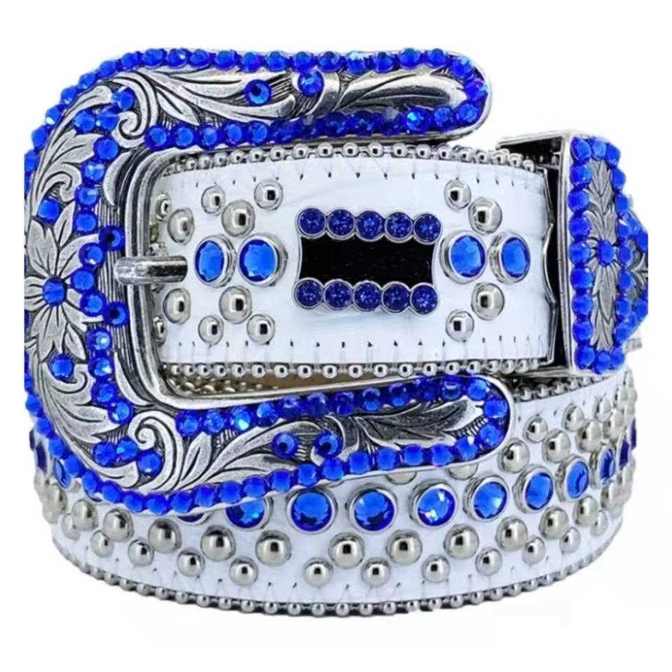 

2021 Designer Belt Bb Simon Men's Belt Ladies Sparkling Diamond Black White Blue Red Multicolor Y5XG#, Multi