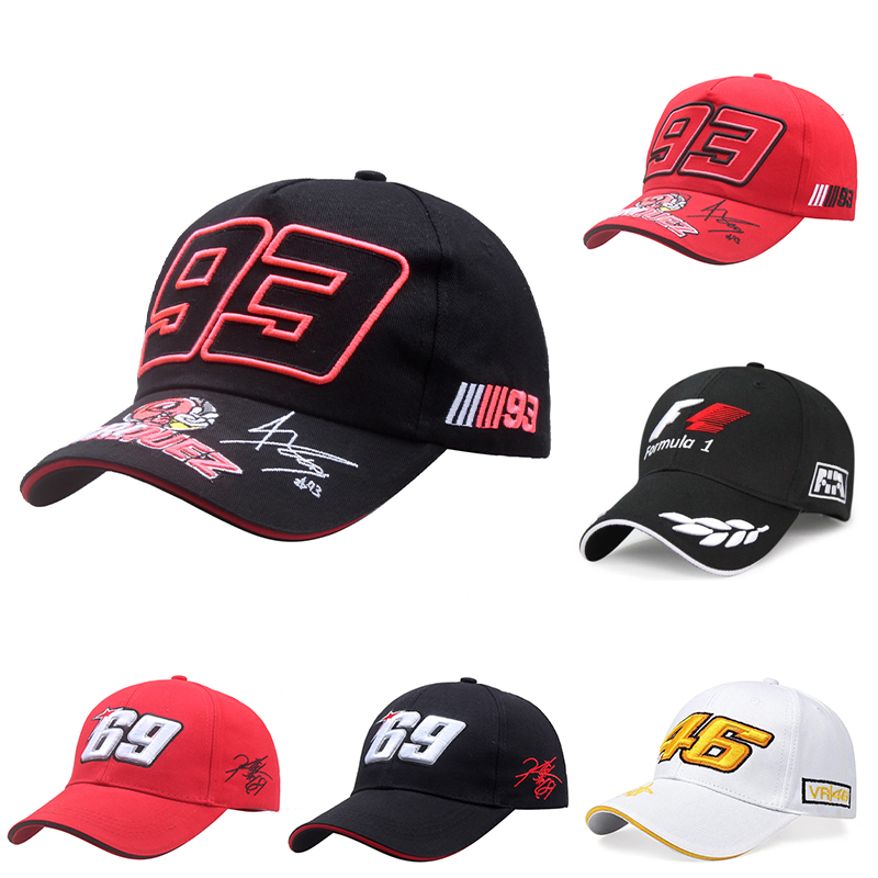 

Outdoor Baseball Caps Men's Embroidery MOTO GP Racing F1 Cap Casual Bone Snapback Hat Cotton Breathable Adjustable Trucker Caps