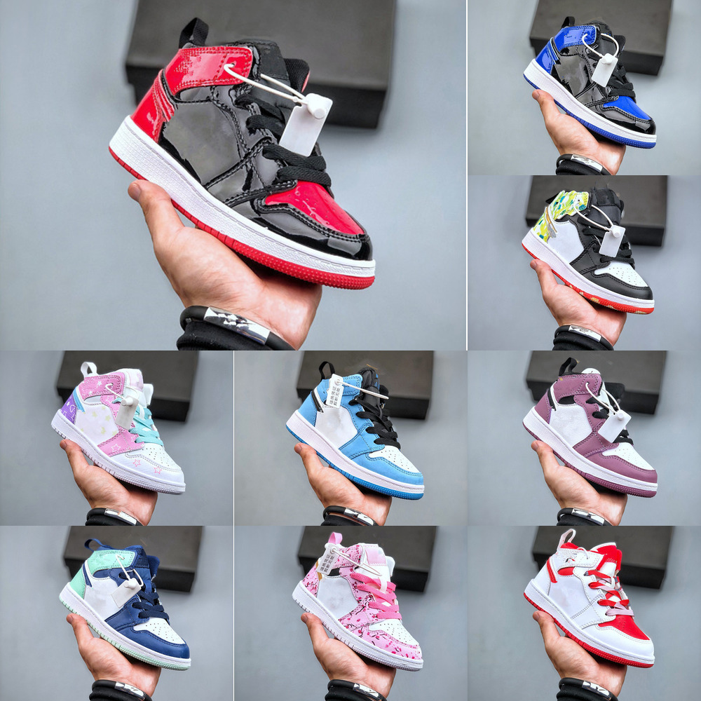 

Infant baby Mid running shoes boys girls kids Jumpman 1 OG Basketball shoes Designer Toddler enfants Mid GS Lucid Green sports Sneakers trainer jordam jorden sneaker, Fill postage