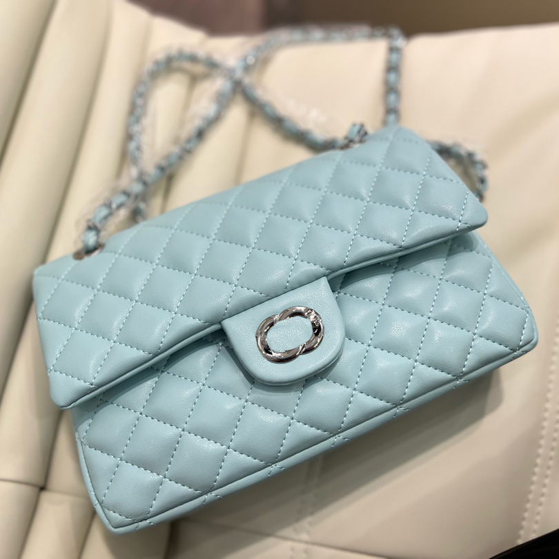 Sacs à bandoulière de mode Designer de luxe Classic Diamond Plaid Cuir En Cuir Or et Silver Boucle Design Température Température Tempérament Mai