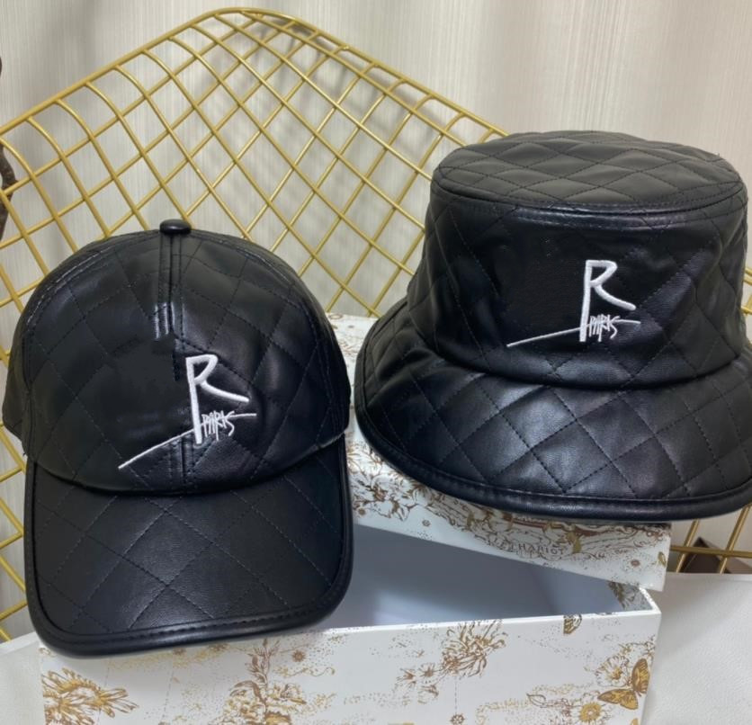 

Designer Leather Baseball Caps Bucket Hat 2022 Winter Womens sports golf Cap Unisex Outdoor Peaked leathers Sun hat Hip Hop Sport bone casquette hats