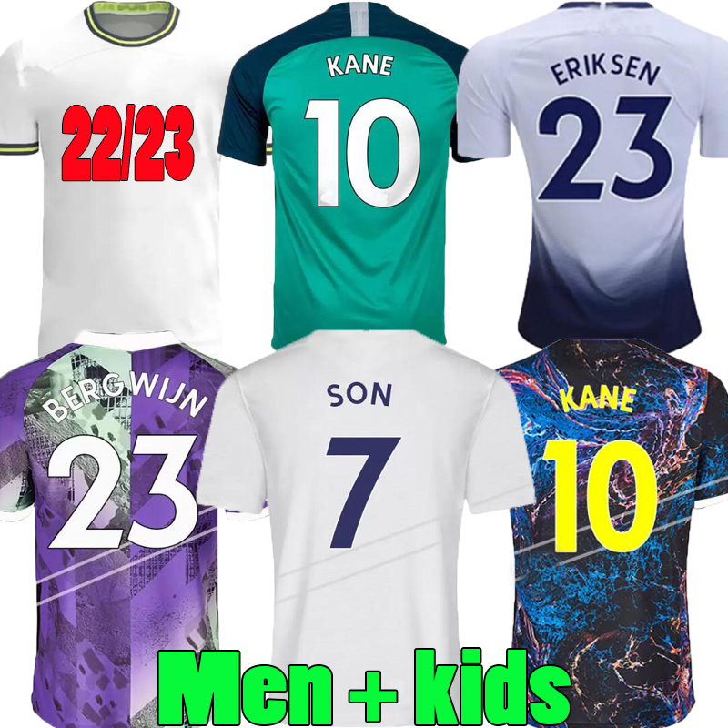 

18 19 21 22 23 Spurs home SON BALE KANE soccer jersey HOJBJERG BERGWIJN KULUSEVSKI 2021 2022 2023 LUCAS ROMERO men +  football shirt BENTANCUR uniforms, 2018;home