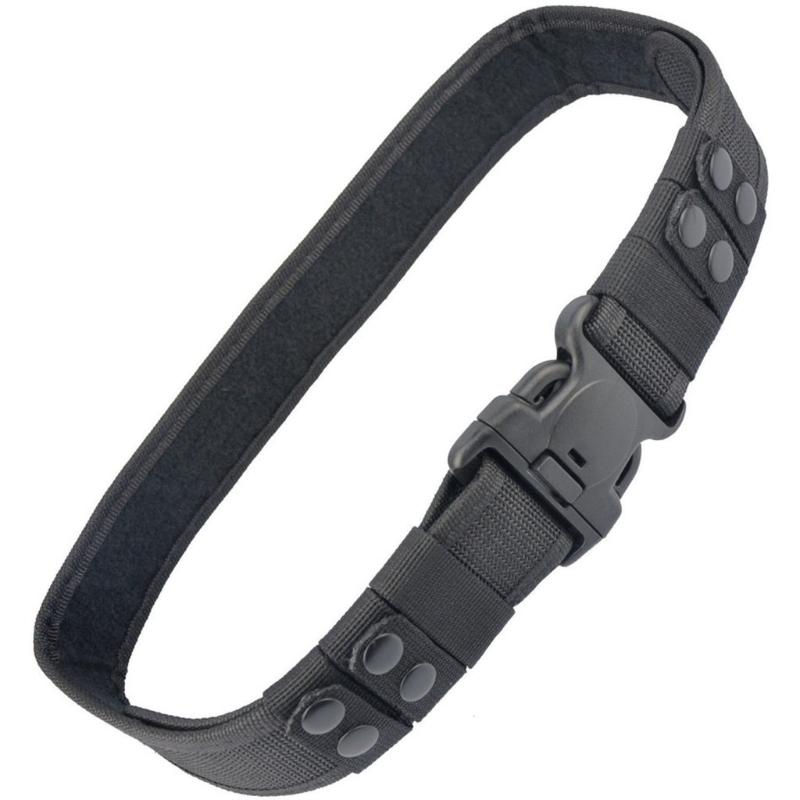 

Belts 1Pcs Survival Tactical Security Rescue Duty Utility Belt AdjustableBelts, Black