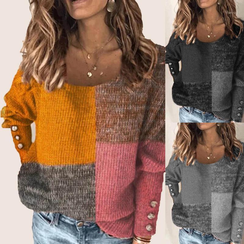 

Fashion Women' Solid Patchwork Long Sleeve Cotton-Blend Round Neck Blouse Lightweight Casual Pullover Hooded Hoodies & Sweatshirts, Ye