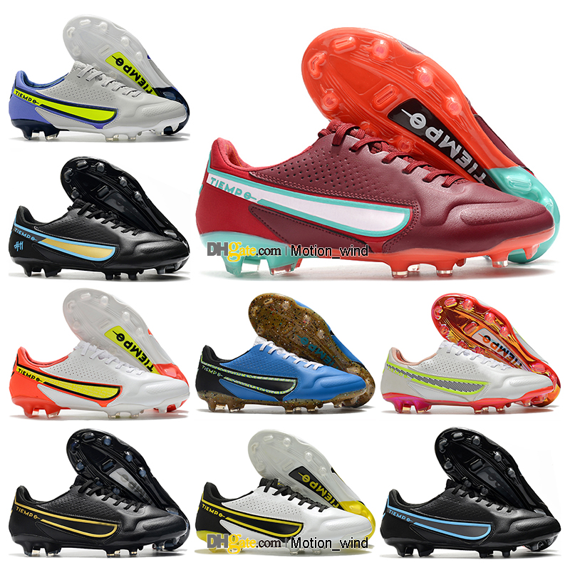 

GIFT BAG Mens High Quality Football Boots Tiempo 9 Elite FG Firm Ground Cleats Legend IX Neymar ACC Soccer Shoes Tops Outdoor Trainers Botas De Futbol, Color 2