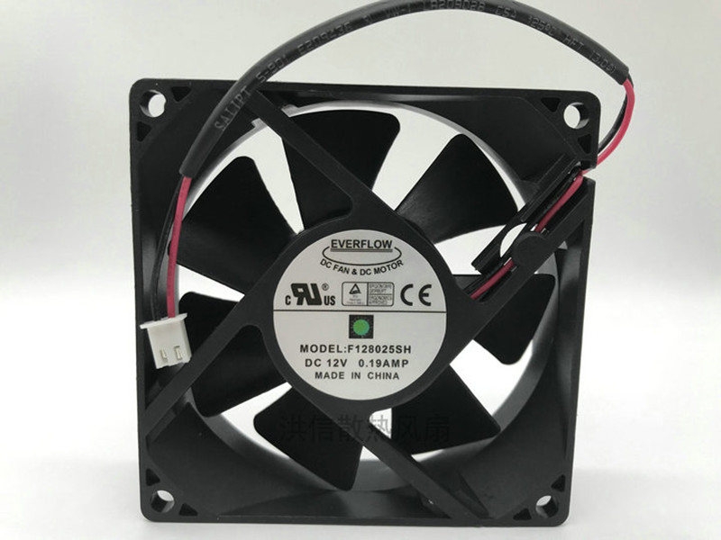 

Freight free original everflow fan 8025 12V 0.19a f128025sh cooling fan