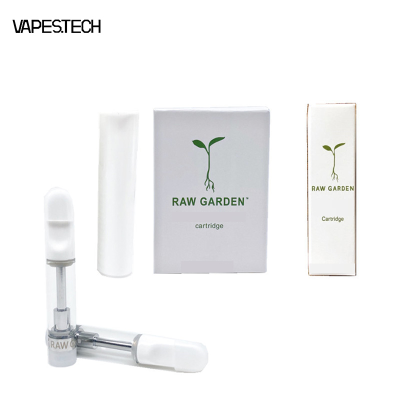 

Raw Garden Atomizer 0.8ml 1.0ml Wholesale USA Popular OEM Packaging glass cartridge for Japan