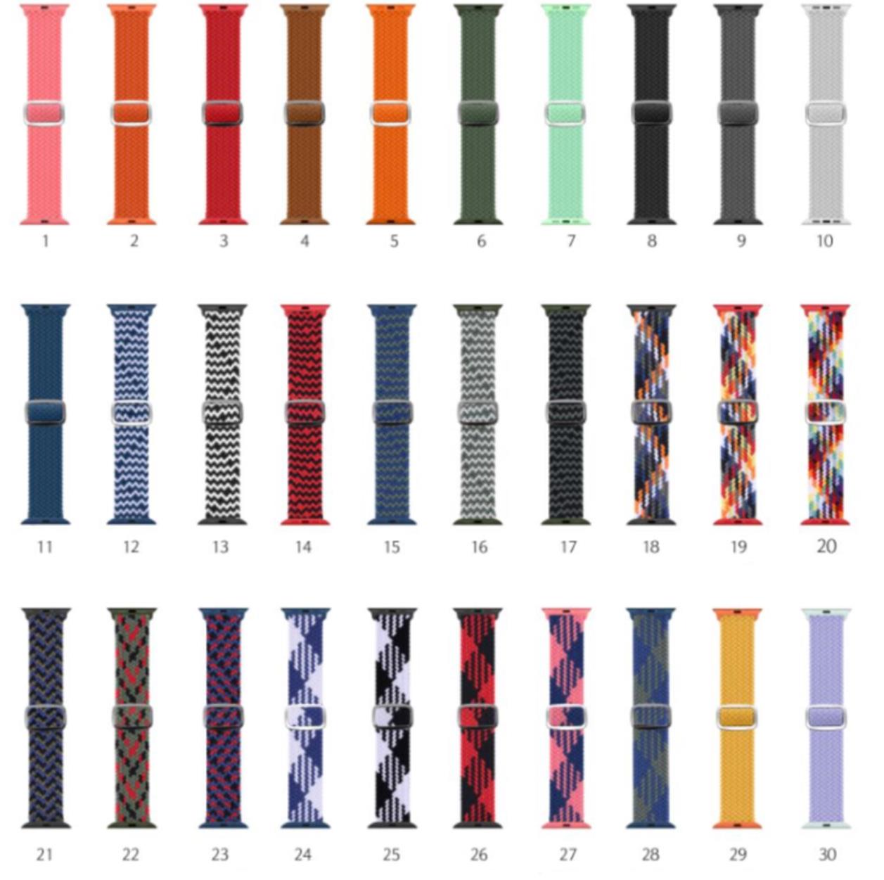 

Nylon Strap For Apple Watch Band 44/40/42/38MM Smartwatch Wrist Belt braided Sport Loop Bracelet iWatch Series 3 4 5 6se Accessories