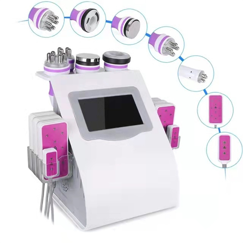 6 In 1 40K Ultrasonic Cavitation Slimming Machine Lipo Laser Vacuum Therapy losing FAT Beauty Body and Facial Massager