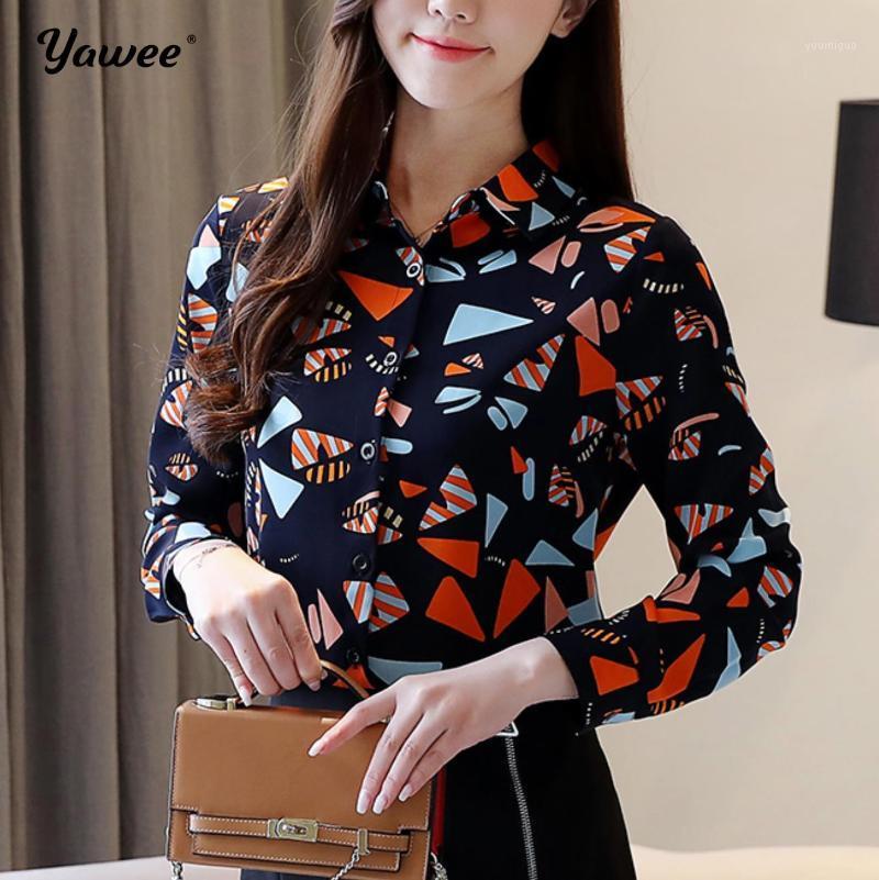 

Women Summer Office 2022 Plus Size White Geometry Blouse Stretch Bottoming Shirts Long Sleeve Tops Clothes Blusas Women' Blouses