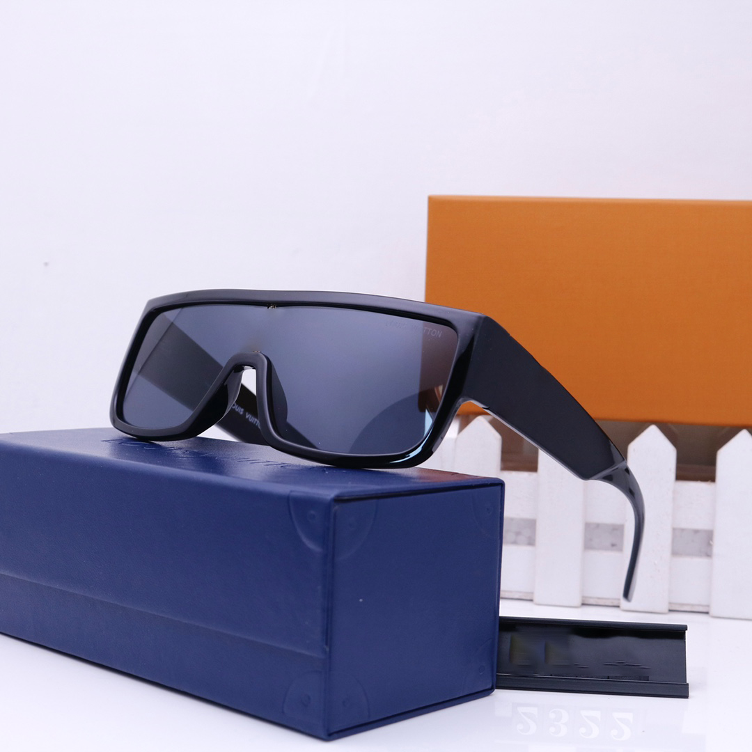 

Luxury fashion designer Sunglasses uv protection design polarized Sunglass side letter top quality sun glasses cyclone flowers printed eyeglass eyewear with box