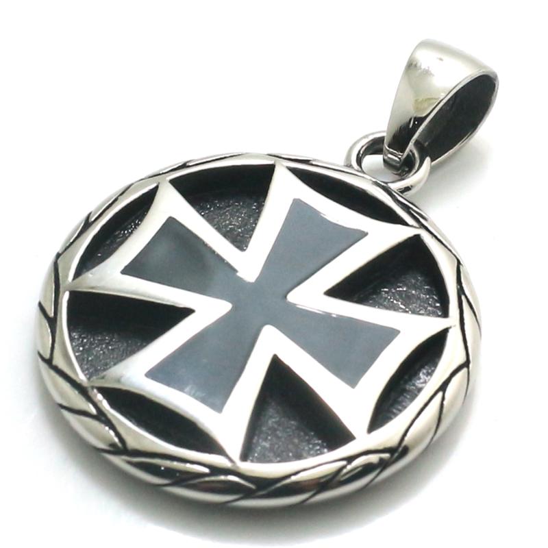 

Pendant Necklaces Men's 316L Stainless Steel Biker Cross