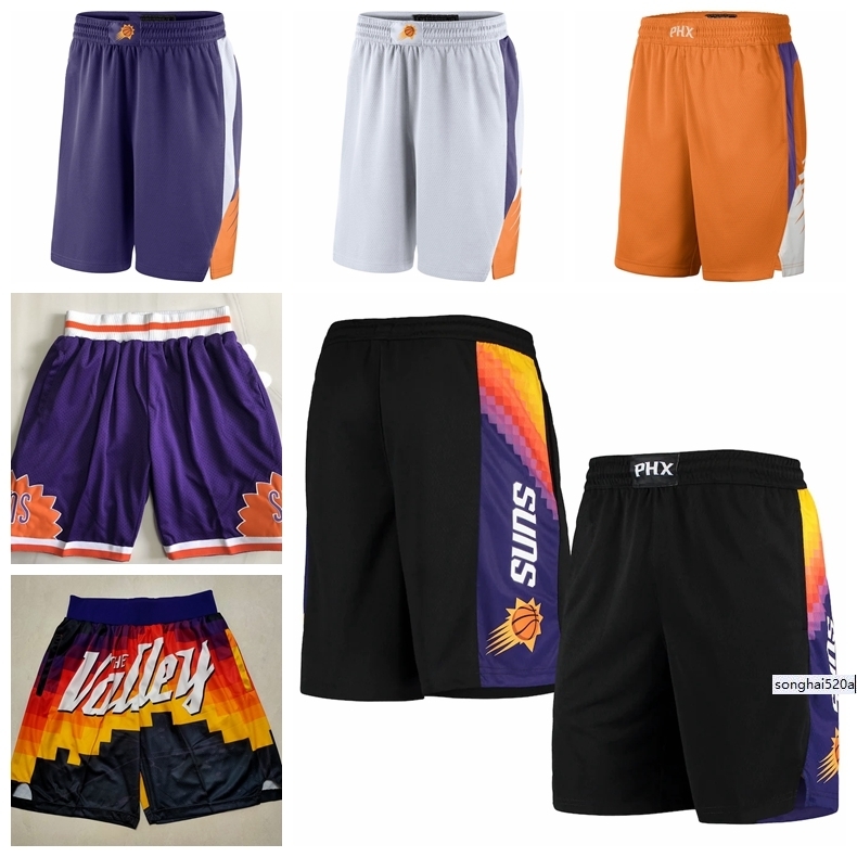 

Phoenix''Suns''Men 2021/22 City Swingman Pants Edition Basketball Shorts Performance Black
