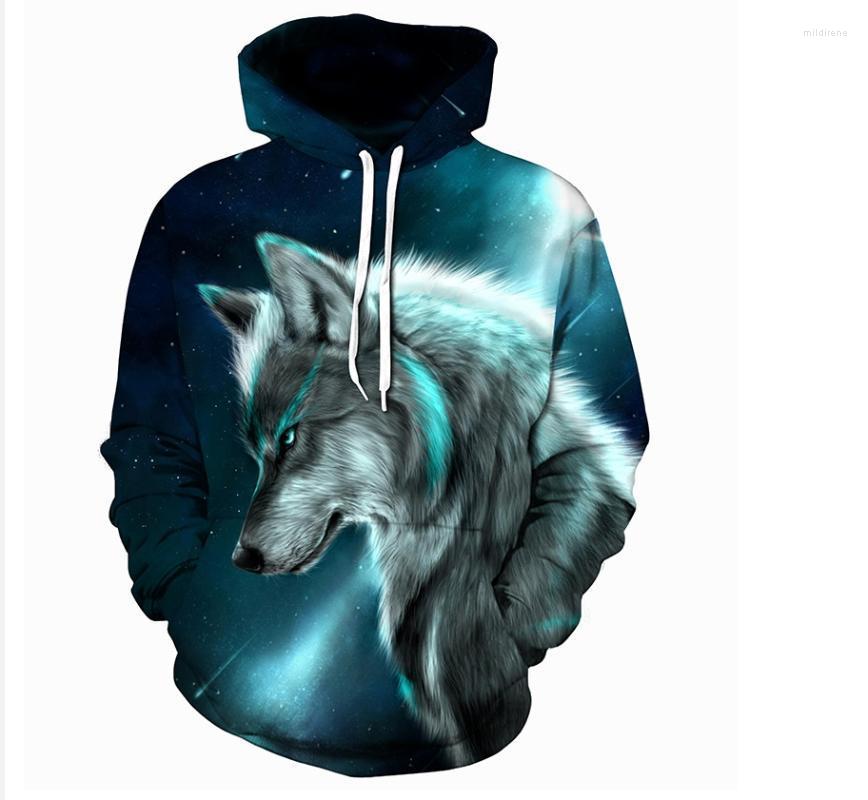 

Men's Hoodies & Sweatshirts Men's Hoodie 3D Printing Unisex Ice-fire Wolf Series Pullover Long-sleeved Xxs-6xl Ultra-loose Slim In Autum, W1214