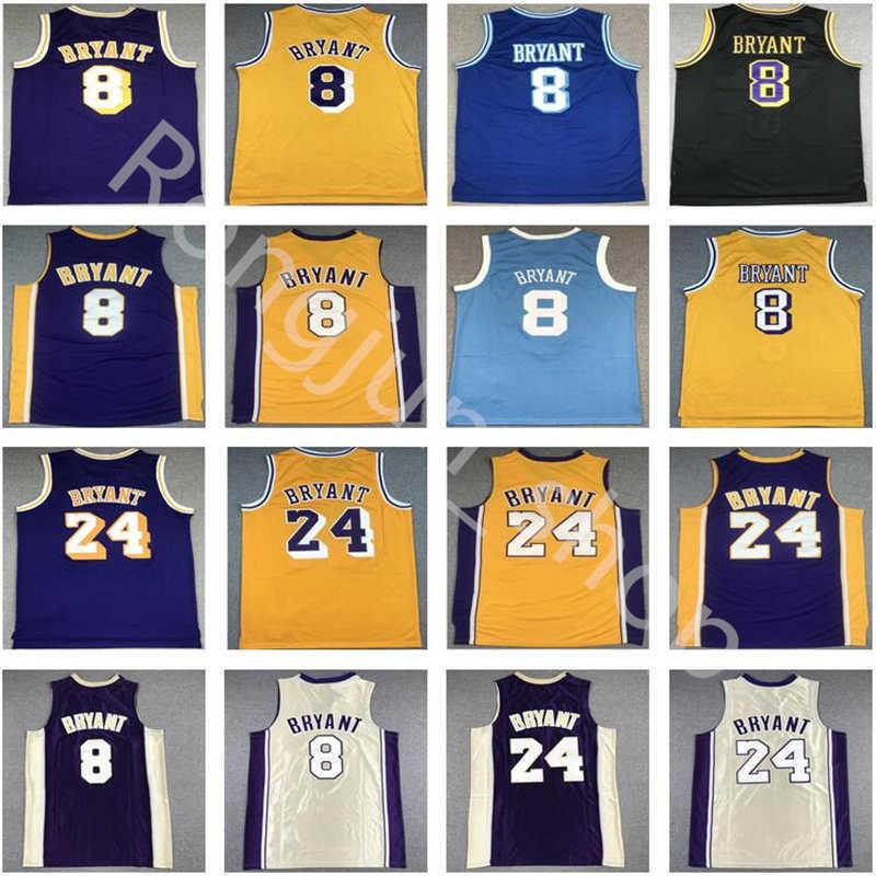 

Mitchell Ness Retro Los Angeles''Lakers''Stitched Basketball Blue Black Yellow Purple Men''nba''jerseys Vintage Top Quality Size S-XXL