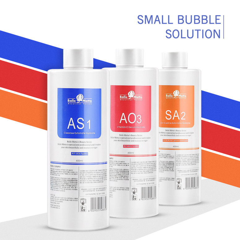 

Top Quality Aqua Peeling Solution 400Ml Per Bottle 3Pcs Set Hydro Serum For Normal Skin Hydro Dermabrasion